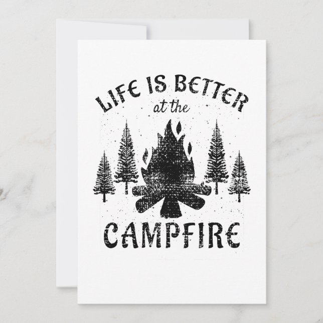 Convite Acampamento - A Vida É Melhor Pelo Foguete (Frente)