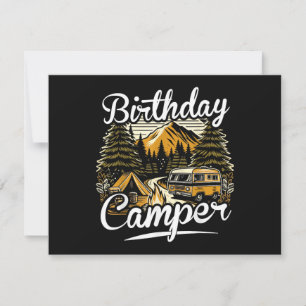 Convite Acampamento de Aniversário