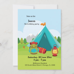 Convite Acampamento de Verão