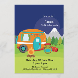 Convite Acampamento de Verão