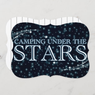 Convite Acampamento sob as estrelas