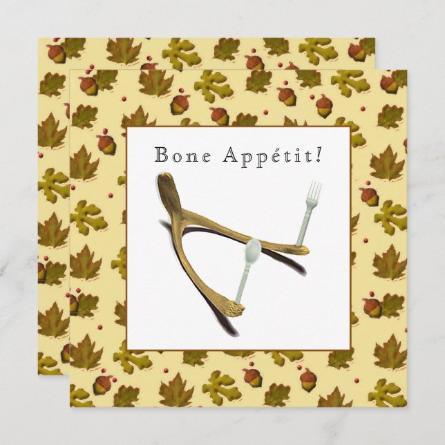 Convite Ação de Graças Criativa (Frente/Verso)