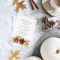 Ação de Graças Floral Dourada Laranja e Amarela