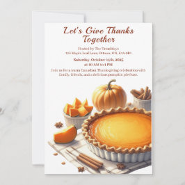 Convite Ação de Graças no Canadá | Colheita de Tartarugas