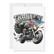 Ação de Graças Rebelde Turquia Dirigindo Moto