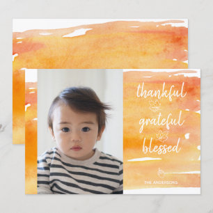 Convite Acção de graças alaranjada bonito da folha de