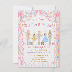 Convite Acerto de Ano Novo do Nutcracker Sugar Plum