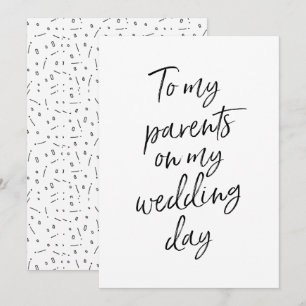 Convite Acessível Para os meus pais no dia do meu casament