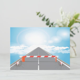 Convite Acesso Bloqueado à Barreira Rodoviária Vermelha e