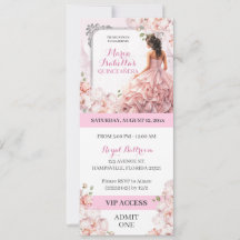 Acesso VIP para Minha Quinceanera Rosa 