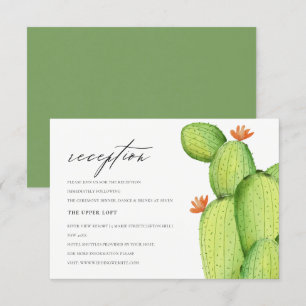 CONVITE ACOLHIMENTO DE FLORES DE CACTUS DE DESERTO DE ÁGU