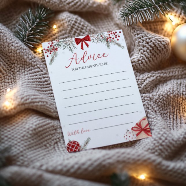 Convite Aconselhamento De Chá de fraldas De Natal Para O C (Criador carregado)