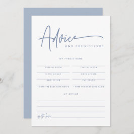 Convite Aconselhamento e Previsões sobre Bebê Azul Marlo B