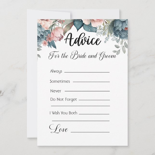 Convite Aconselhamento Para A Noiva E A Palavra Verde (Frente)