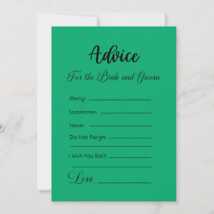 Convite Aconselhamento Para A Noiva E O Groom Jade Green