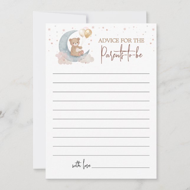 Convite Aconselhamento sobre a Lua para os futuros pais (Frente)