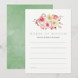 Convite Aconselhamento sobre Blush Floral e Chá de panela 