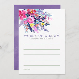 Convite Aconselhamento sobre Chás de panela Florais Colori