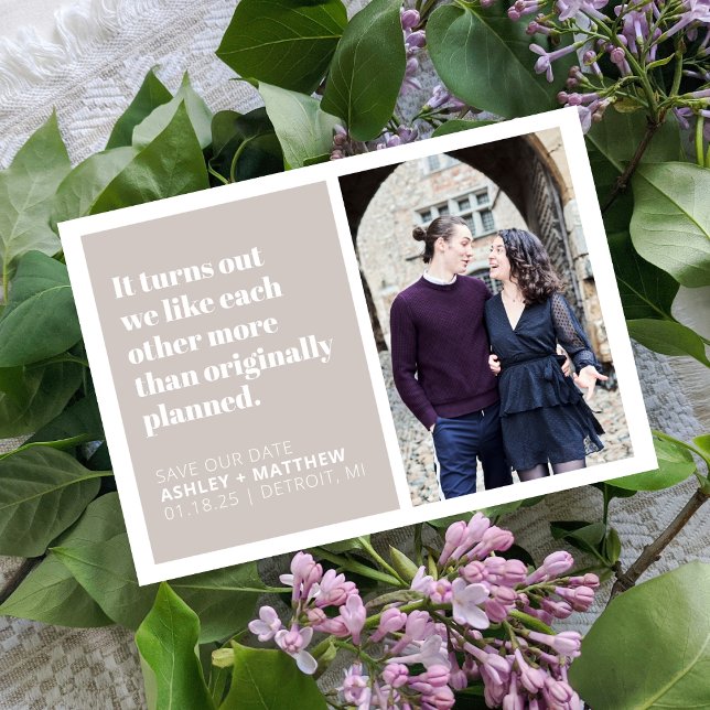 Convite Acontece que Engraçado Citação Casamento Salve a D (Criador carregado)