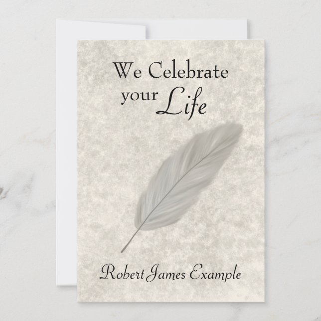 Convite Acordar/Memorial Personalizável (Efeito Pedra) (Frente)