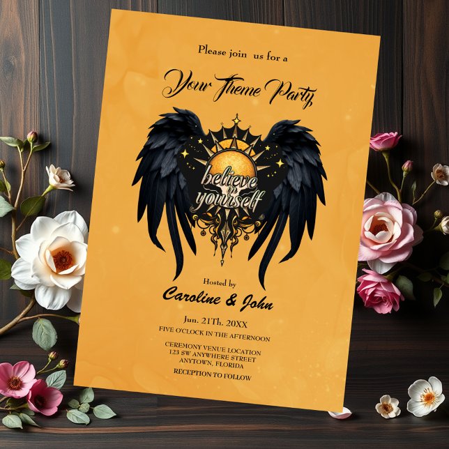 Convite Acredite em si mesmo, uma carta (Criador carregado)