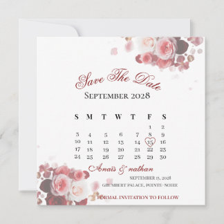 Convite Acrylic Invitation save the date 