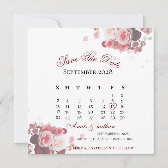 Convite Acrylic Invitation save the date  (Frente)
