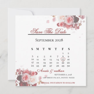 Convite Acrylic Invitation save the date 
