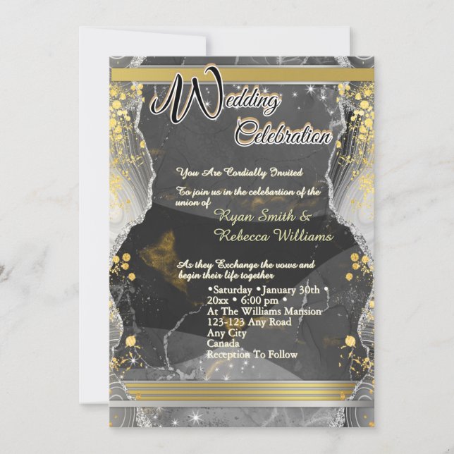 Convite Acrylic Wedding Invitation (Frente)