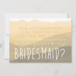 Convite Act Surprise | Be My Bridesmaid Card