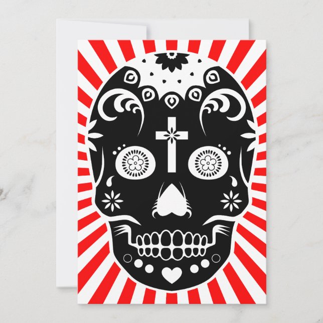 Convite açúcar caveiras (Frente)