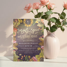 Convite Açúcar e especiarias e tudo o mais agradável Chá d