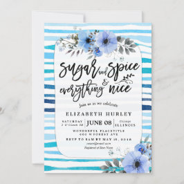 Convite Açúcar e especiarias e tudo o mais agradável Chá d