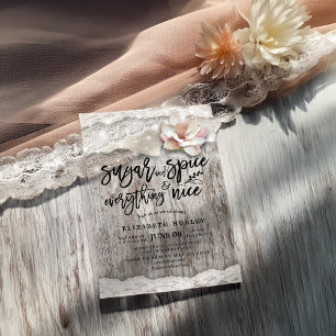 Convite Açúcar e especiarias e tudo o que é bom Chá de