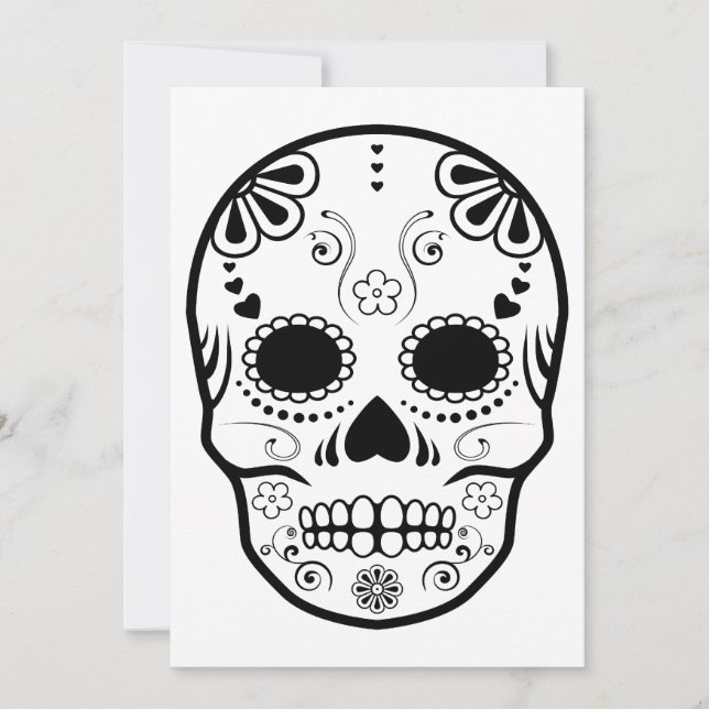 Convite açúcar skullz: 1 (Frente)