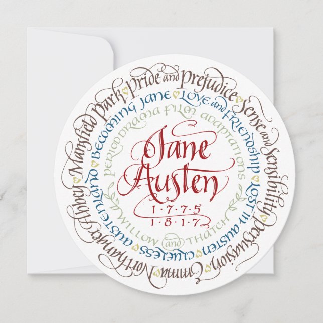 Convite - adaptações do drama de período de Jane (Frente)