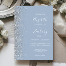 Adesivo de Casamento Azul Poeirento Moderno com Br