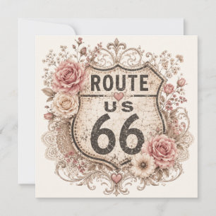 Convite Adesivo Mãe Estrada Boho Shabby Chic