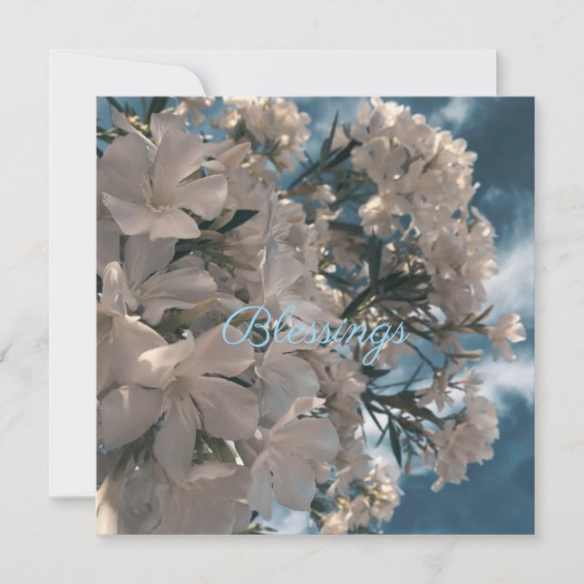 Convite Adesivos Florais Naturais Bênçãos (Frente)