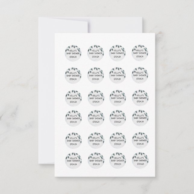 Convite Adesivos Rockie e Lyla Hershey de 0,75 polegadas (Frente)