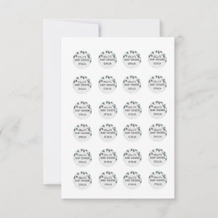 Convite Adesivos Rockie e Lyla Hershey de 0,75 polegadas