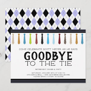 Convite Adeus à aposentadoria de empate