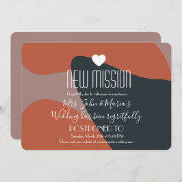 Convite Adiamento da nova missão de Abstrato orgânico