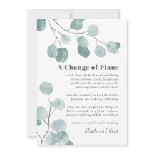 Adiamento de Casamento Eucalyptus Dólar