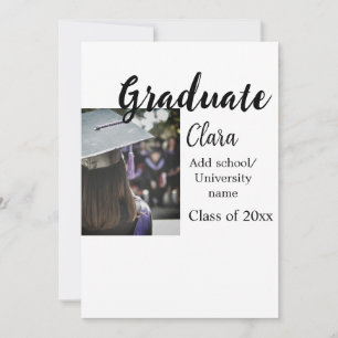 Convite Adição de gradação classe de nome de 20xx felgrats