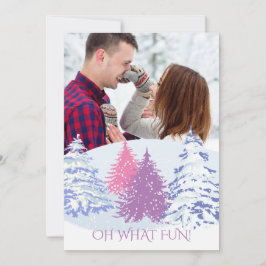 Convite ADICIONAR FOTO - ALTERAR COR Árvores de Natal