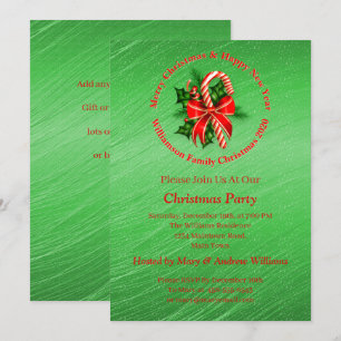 Convite Adicionar Nome Alterar Texto Vermelho Verde