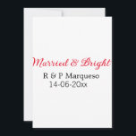 Convite Adicionar nome de casal do casamento & brilhante<br><div class="desc">Para amantes como nós</div>
