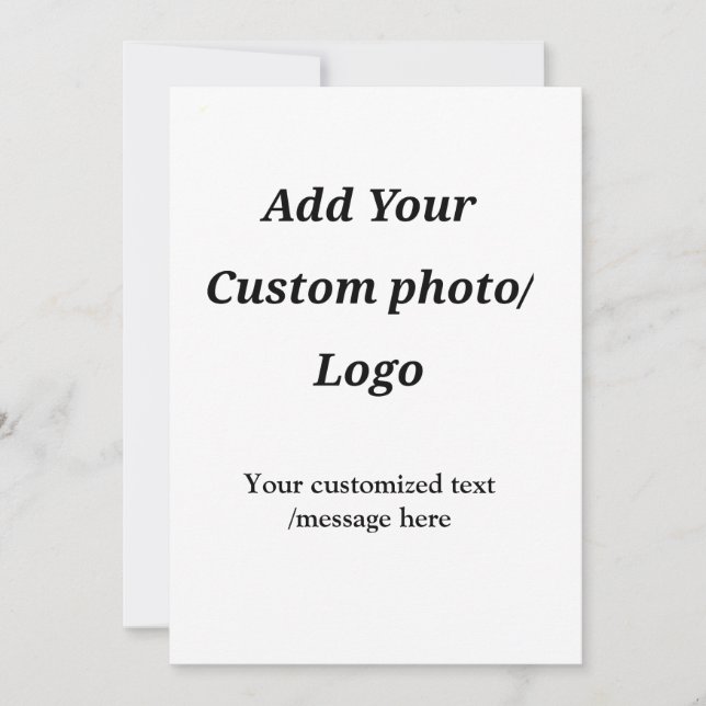 Convite adicionar sua foto logo seu texto personalizado mo (Frente)