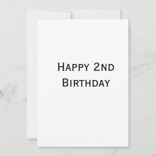 Convite adicionar texto personalizado feliz aniversário 2º